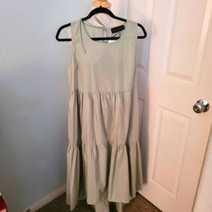 Sage green tiered dress brand new